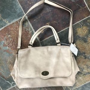 Satchel vegan leather bag- brand new with tags!